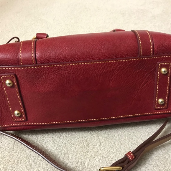 Dooney & Bourke Large Florentine Leather Front Pocket Satchel - Picture 5 of 9